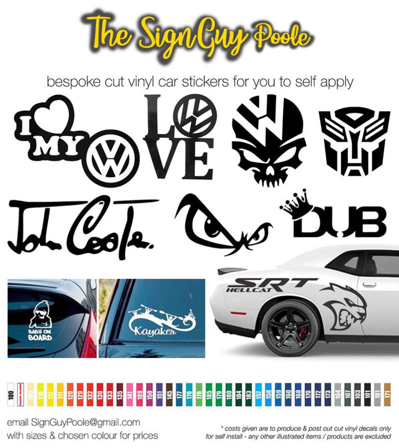 SignGuy Poole - Car Stickers