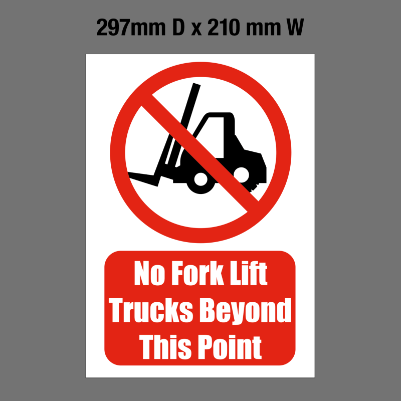 'Fork Lift Trucks' Foamex Sign